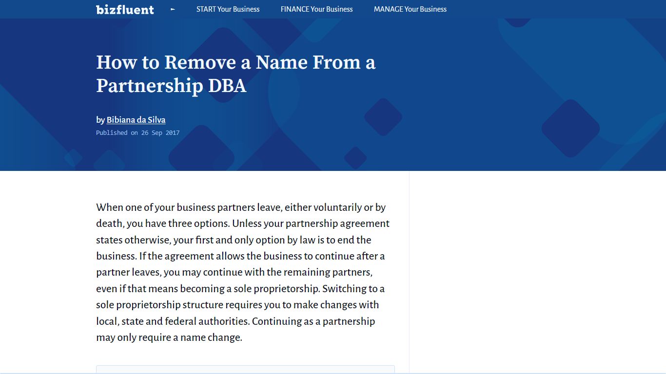How to Remove a Name From a Partnership DBA | Bizfluent