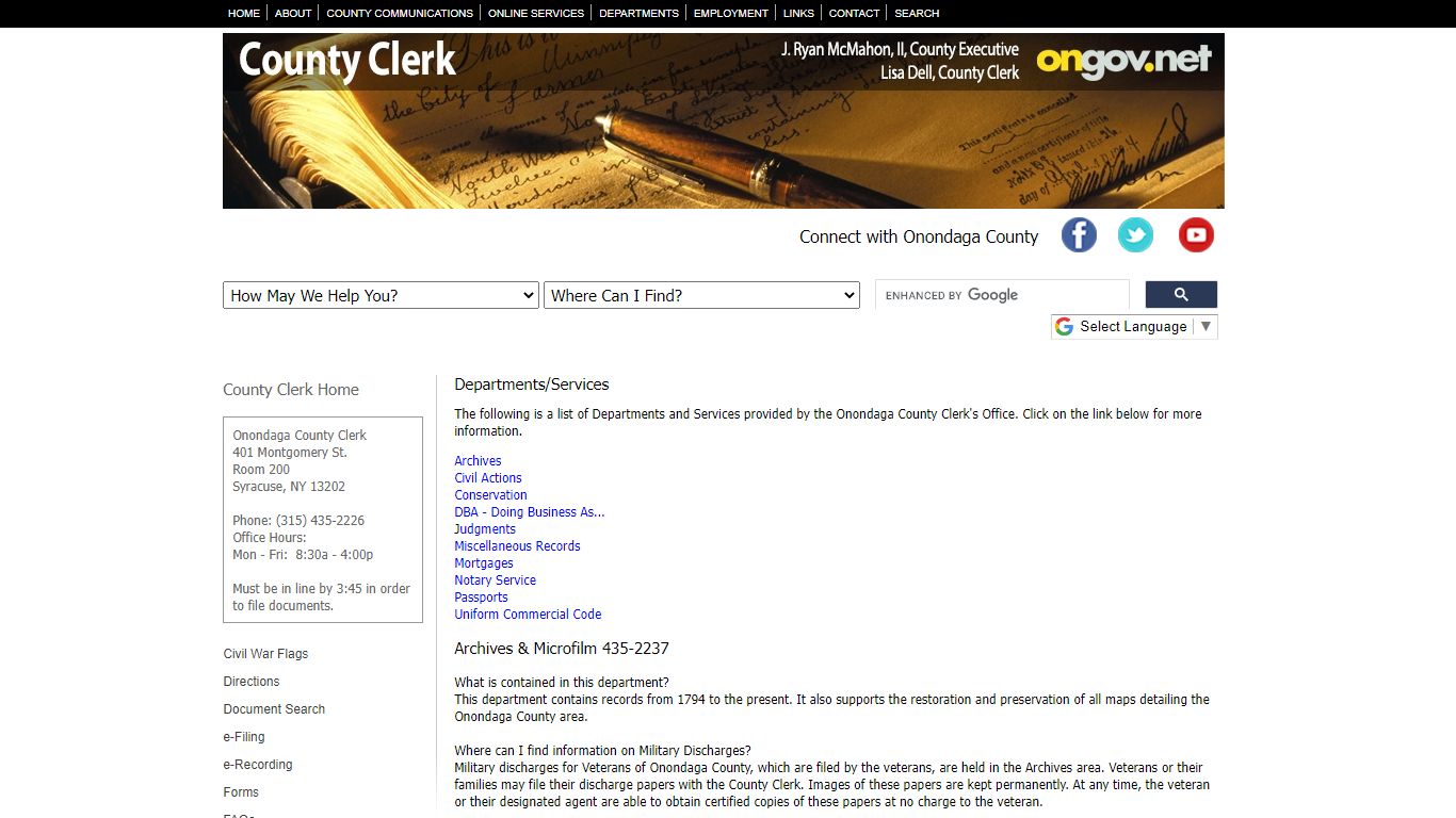 Onondaga County Clerk